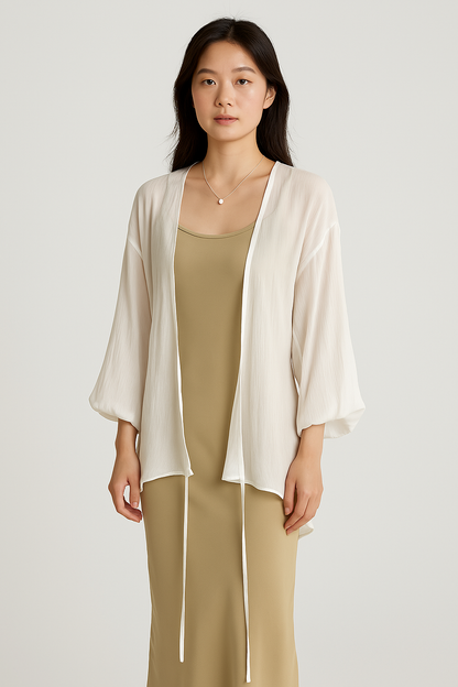 Sophia | Women's Open Front Lightweight Cardigan - Image 3