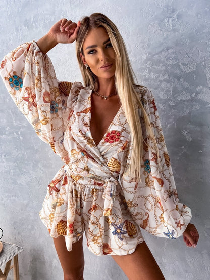 Ivy | Women's Stylish Flowy Two-Piece Shorts and Blouse Summer Set - Image 12