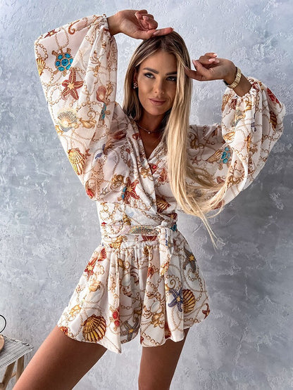 Ivy | Women's Stylish Flowy Two-Piece Shorts and Blouse Summer Set - Image 13