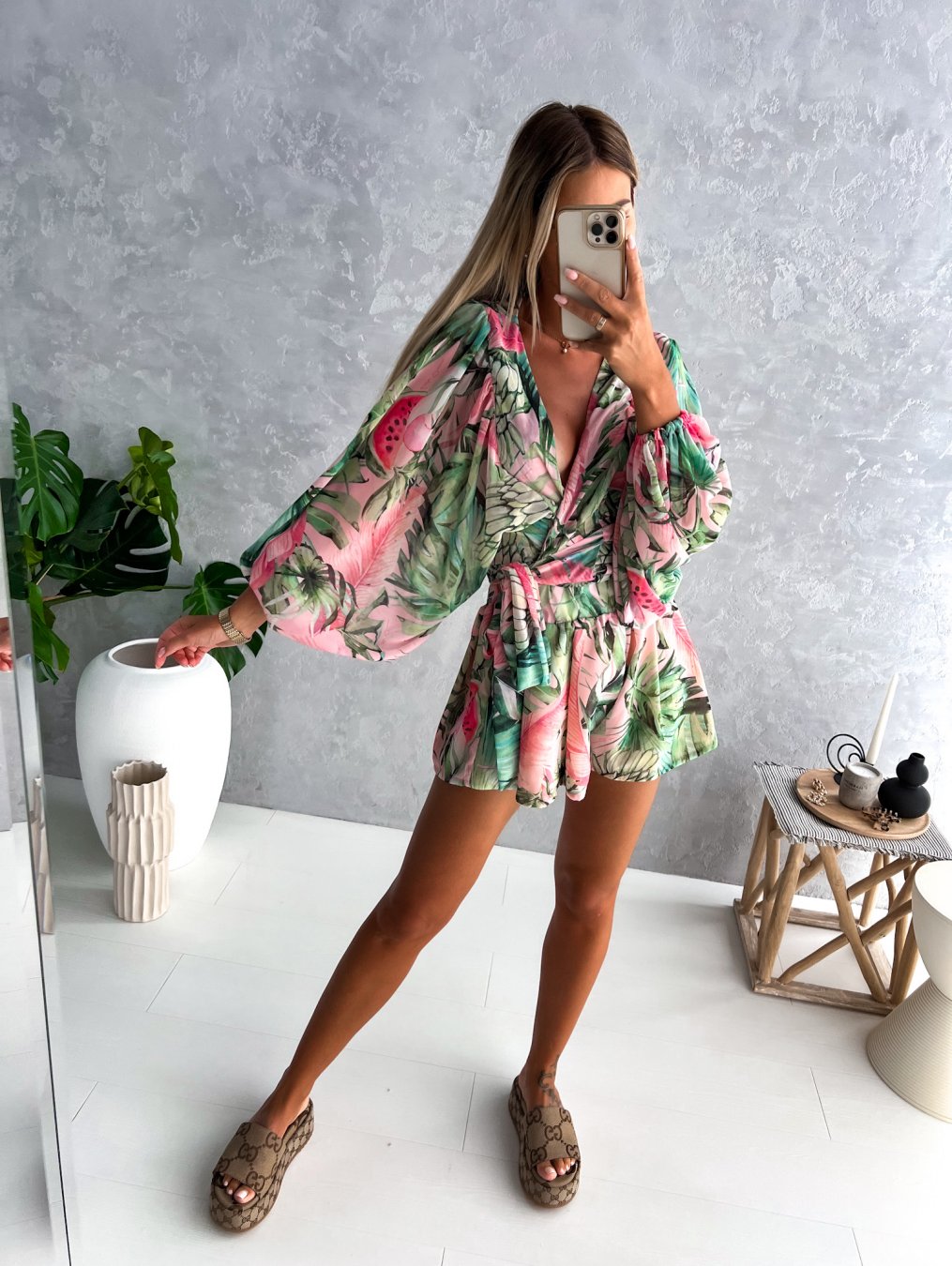 Ivy | Women's Stylish Flowy Two-Piece Shorts and Blouse Summer Set - Image 2