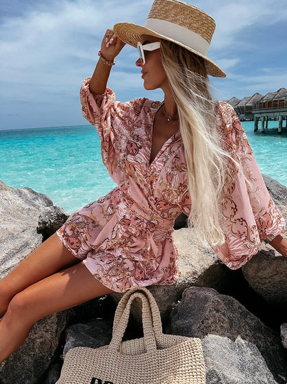 Ivy | Women's Stylish Flowy Two-Piece Shorts and Blouse Summer Set - Image 7