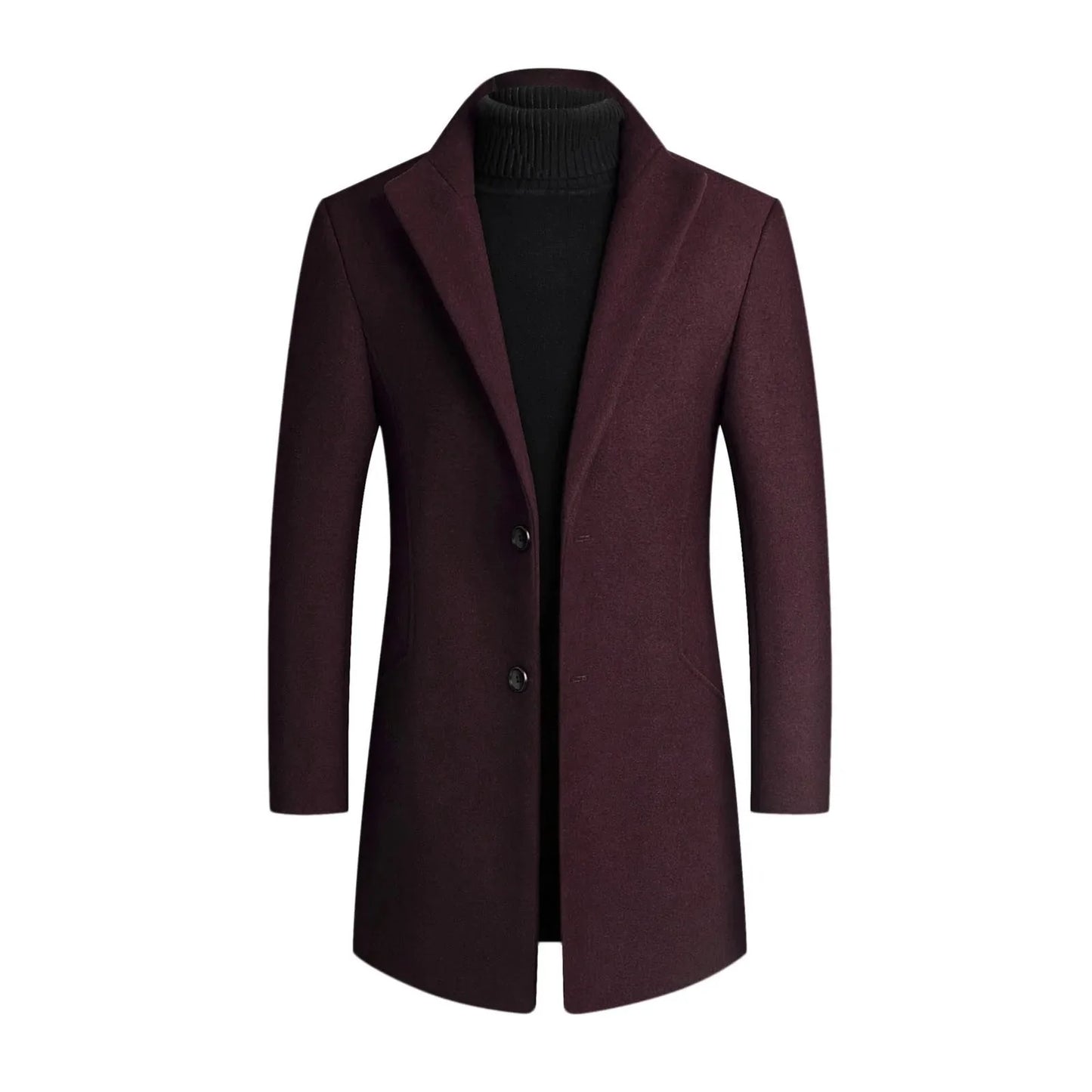 Henry | Men's Slim-Fit Dress Coat - Image 4