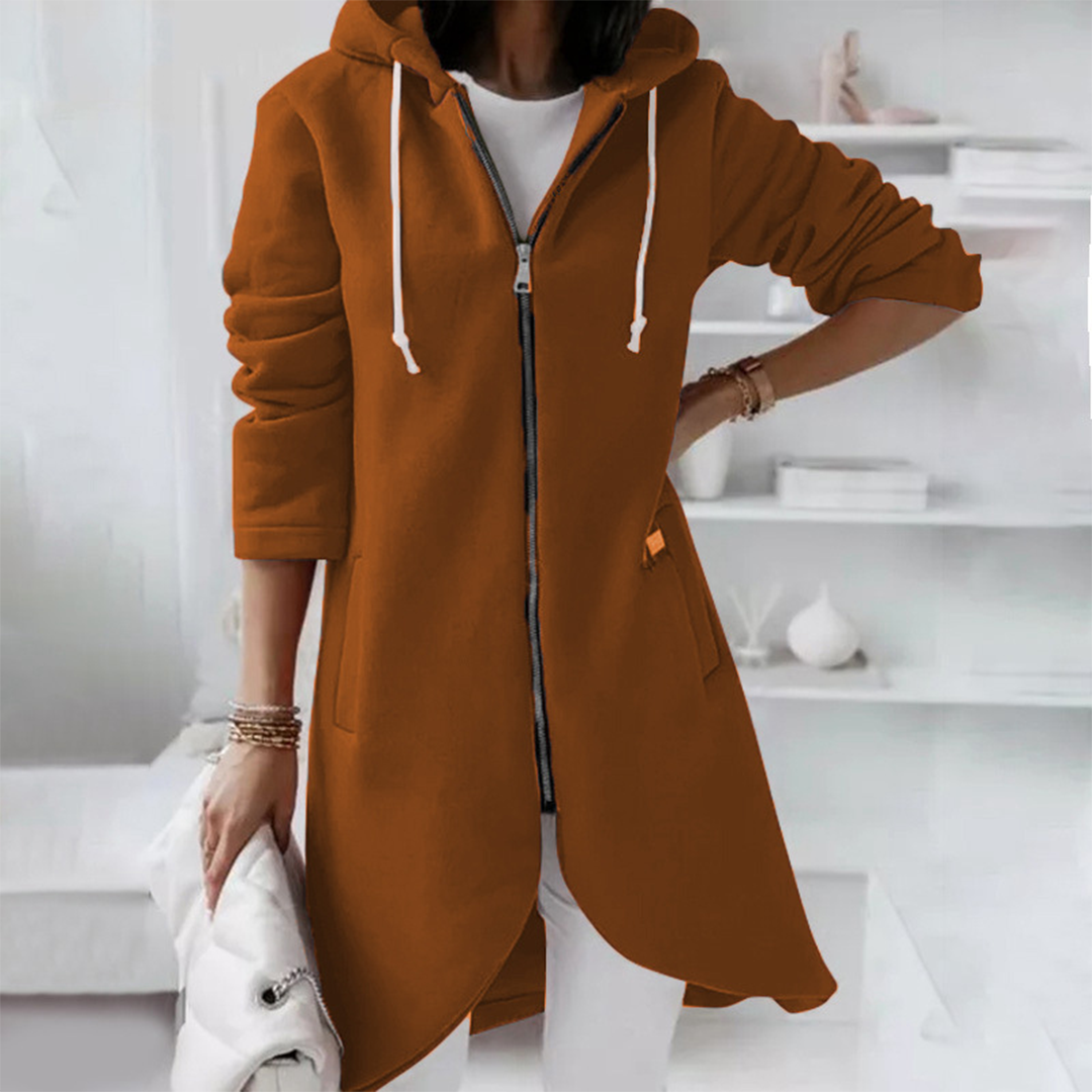 Zoe | Women's Longline Hooded Jacket - Image 5