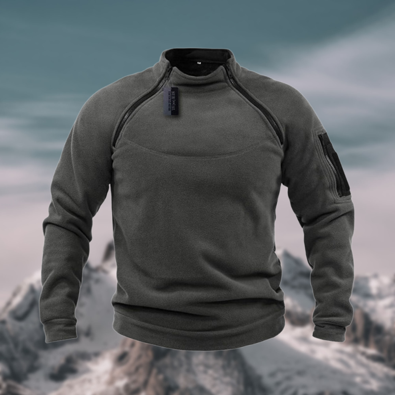 Derrick | Men's Quarter Zip Mock Neck Sweater - Image 2