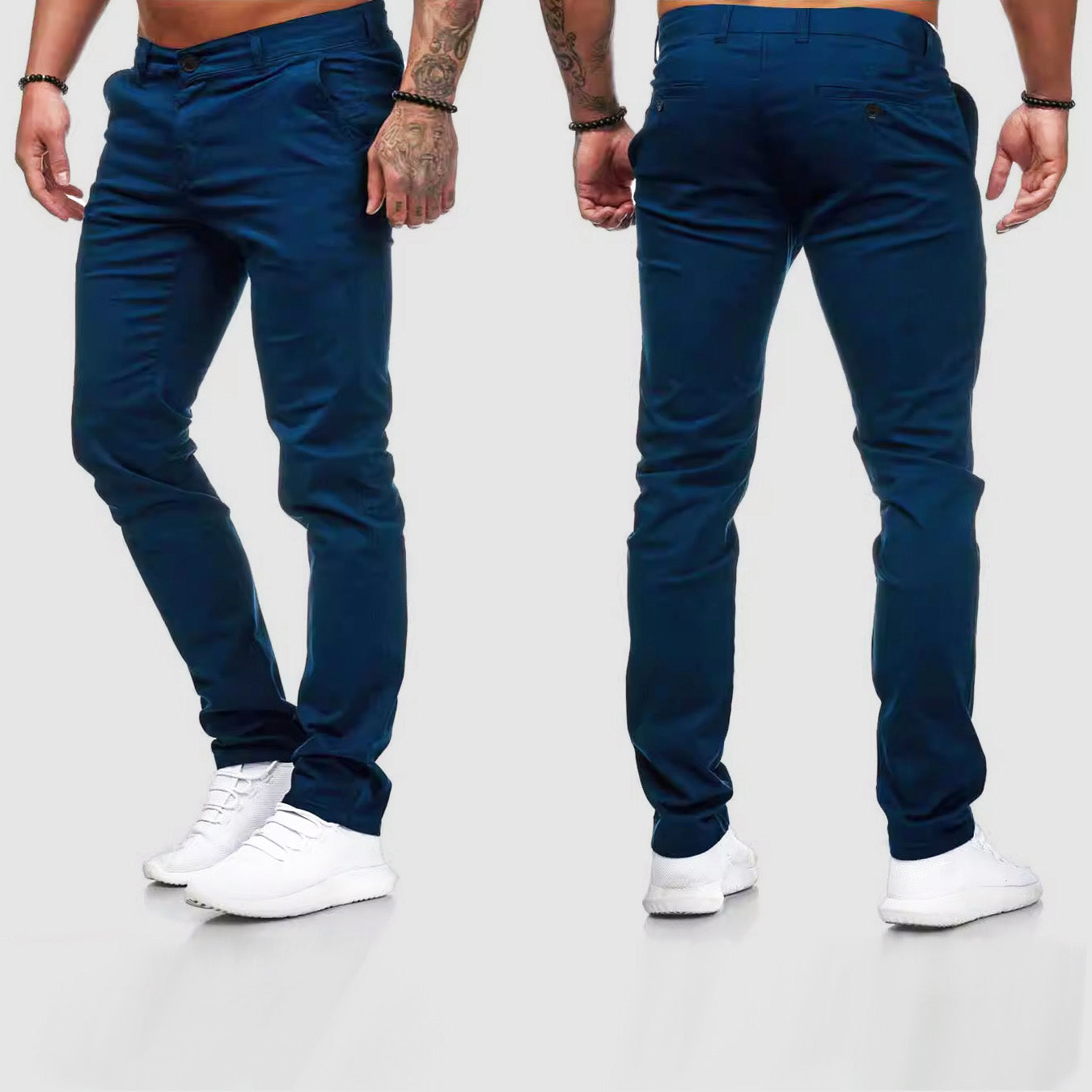 Gus | Men's Casual Slim Fit Straight Leg Pants - Image 2