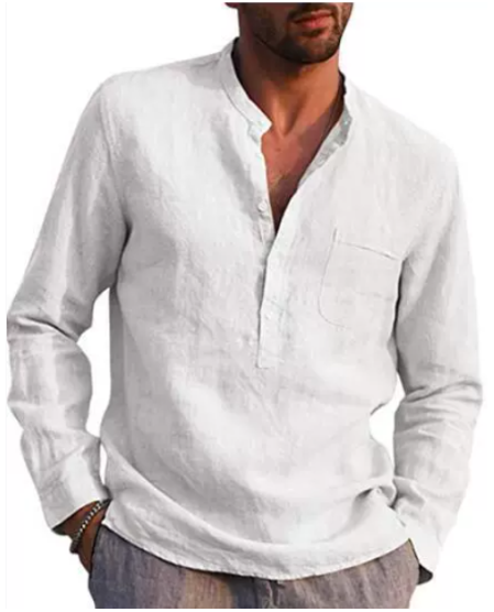 Derrick | Sophisticated Linen Blend Shirt