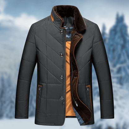 Victor | Men's Diamond Quilted Puffer Jacket - Image 2