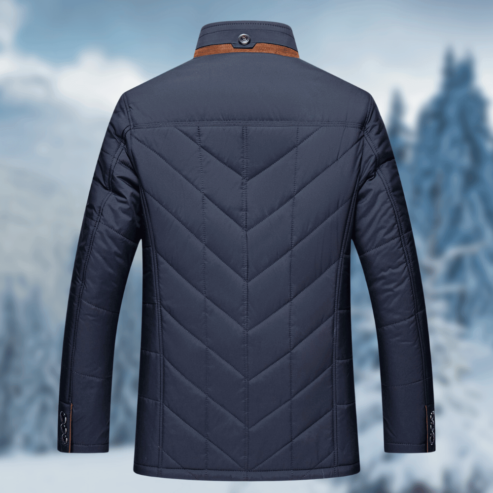 Victor | Men's Diamond Quilted Puffer Jacket - Image 4