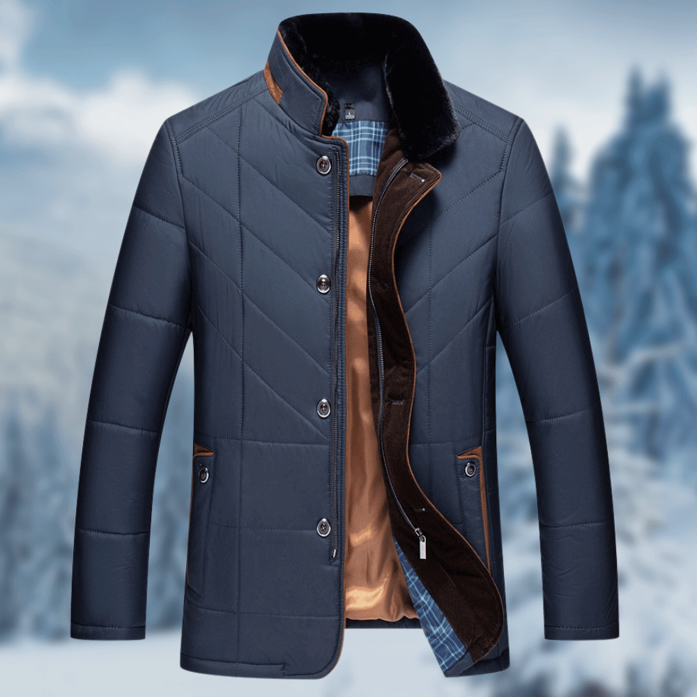 Victor | Men's Diamond Quilted Puffer Jacket - Image 1