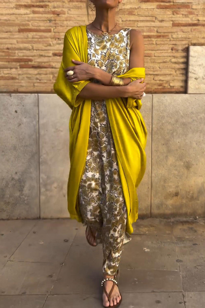 Eliza | Elegant Maxi Dress with Matching Cardigan - Image 1