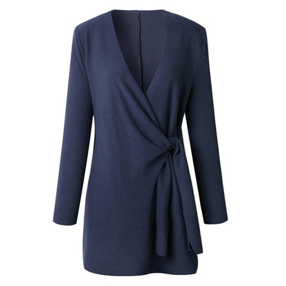 Diana | Women's Wrap Tie Waist Sweater - Image 6