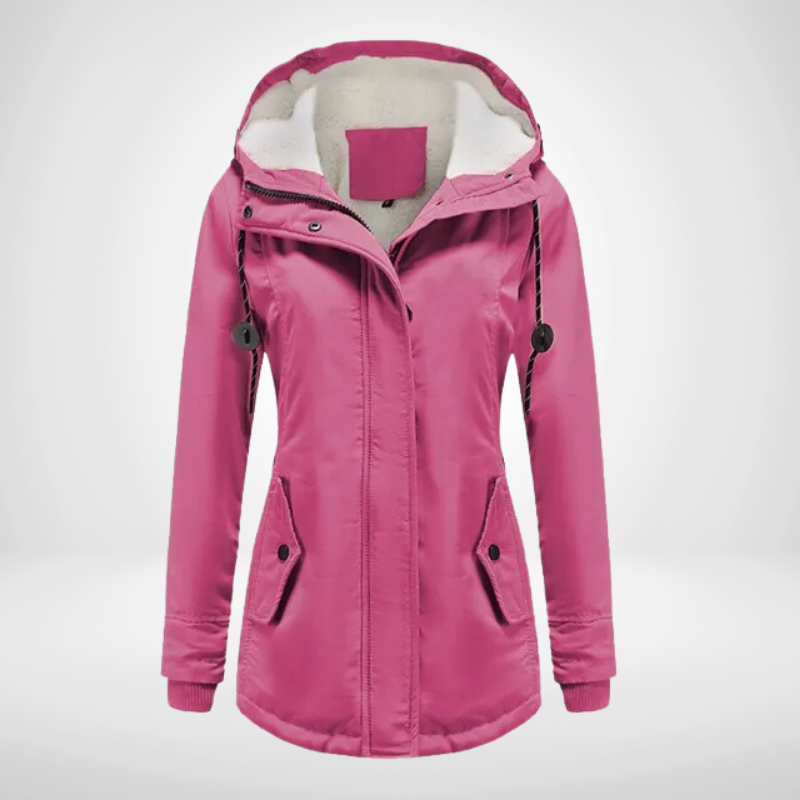 Teresa | Women's Hooded Fleece Lined Winter Jacket - Image 1