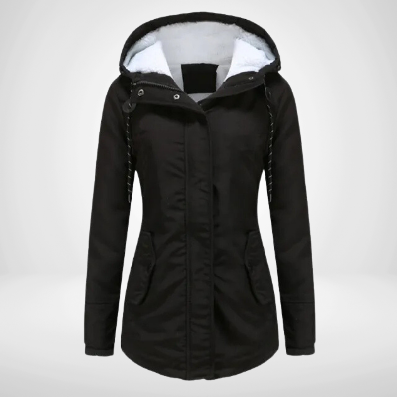 Teresa | Women's Hooded Fleece Lined Winter Jacket - Image 2
