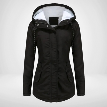Teresa | Women's Hooded Fleece Lined Winter Jacket - Image 2