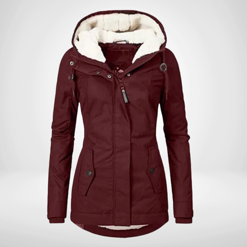 Teresa | Women's Hooded Fleece Lined Winter Jacket - Image 4
