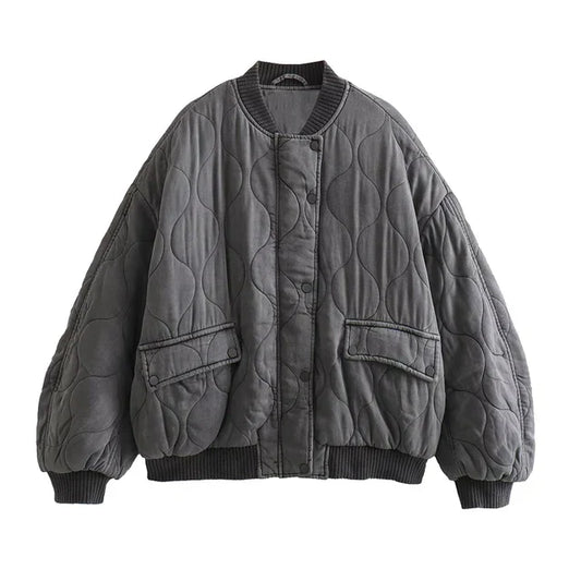 Sylvia | Women's Oversized Bomber Jacket - Image 1