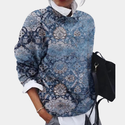 Alice | Women's Printed Crewneck Sweater - Image 3