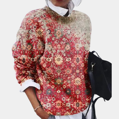 Alice | Women's Printed Crewneck Sweater - Image 4