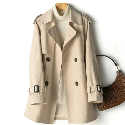 Reba | Women's Double-Breasted Coat Trench Coat - Image 1