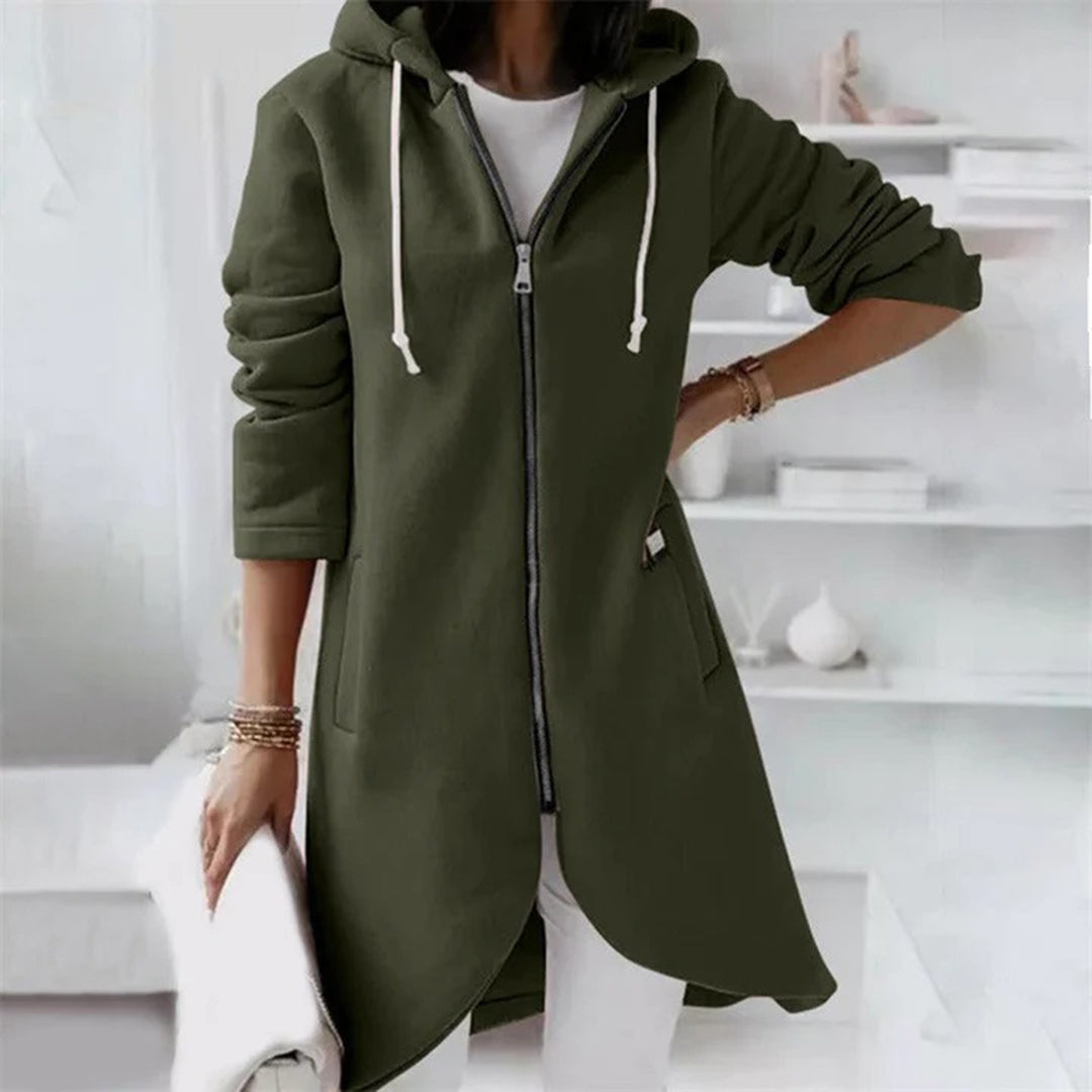 Zoe | Women's Longline Hooded Jacket - Image 3