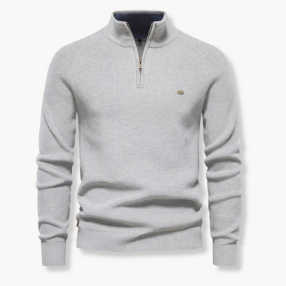 Ronnie | Men's Half-Zip Ribbed Knit Sweater - Image 5