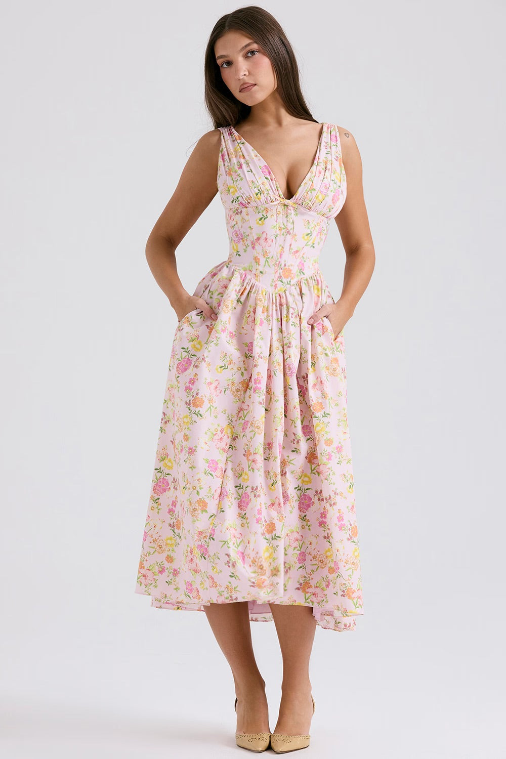 Sophia | Elegant Floral Dress for Summer - Image 2