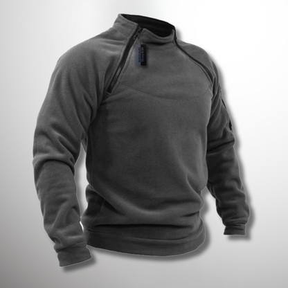 Derrick | Men's Quarter Zip Mock Neck Sweater - Image 1