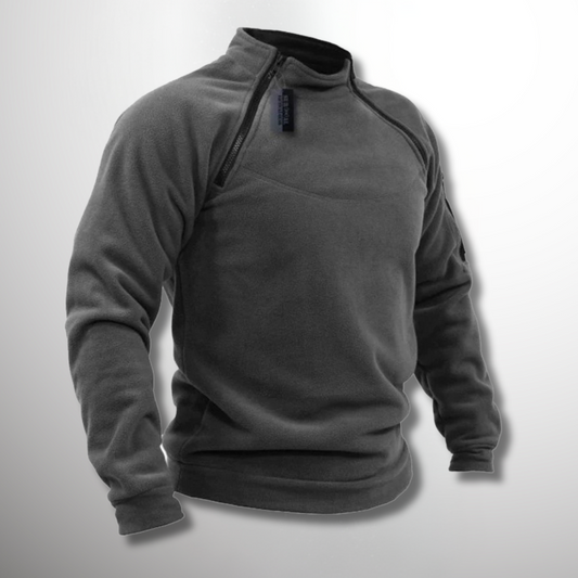 Derrick | Men's Quarter Zip Mock Neck Sweater - Image 1