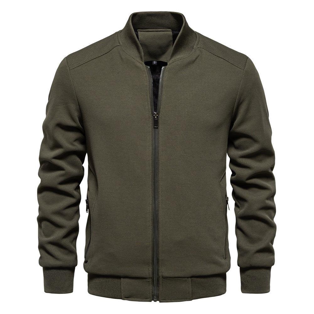 Brad | Men's Zip-Up Bomber Jacket - Image 7