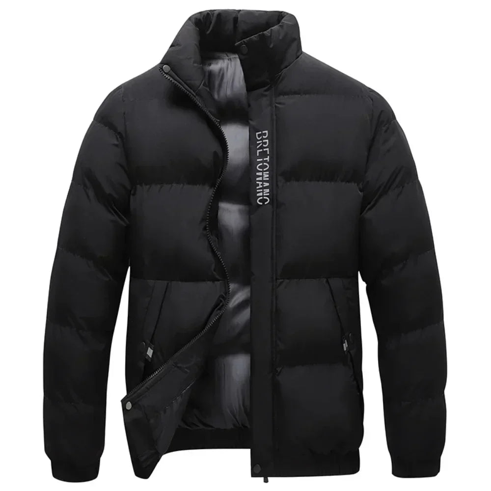 Conrad | Men's Stand Collar Puffer Jacket - Image 3