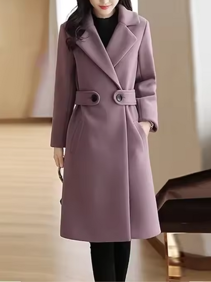Felicia | Women's Belted Midi Coat - Image 10