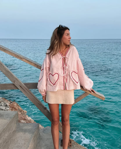 Betty | Romantic Heart Blouse for Stylish Women - Image 2