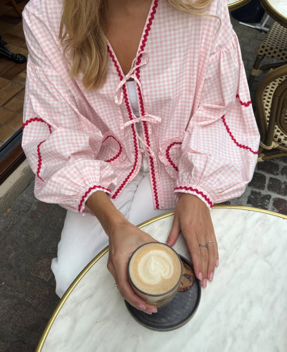 Betty | Romantic Heart Blouse for Stylish Women - Image 1