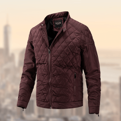 William | Men's Quilted Lightweight Bomber Jacket - Image 4