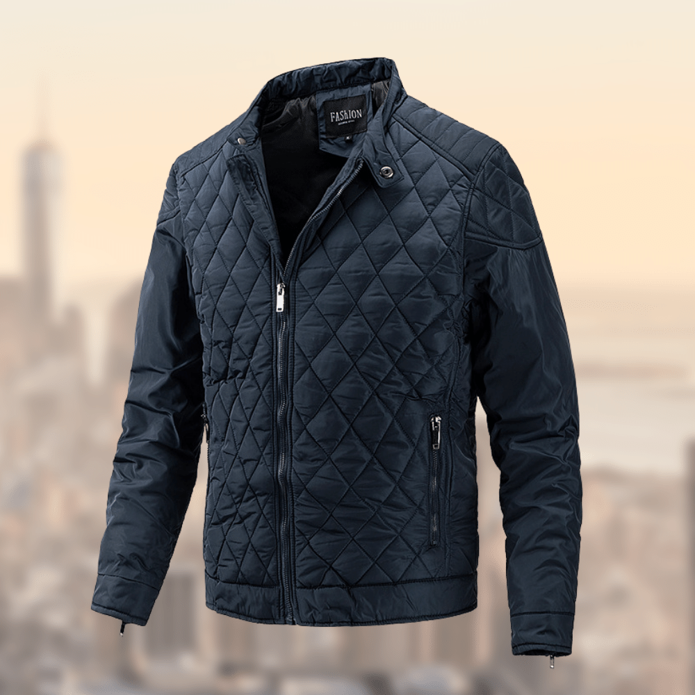 William | Men's Quilted Lightweight Bomber Jacket - Image 1