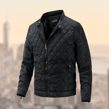 William | Men's Quilted Lightweight Bomber Jacket - Image 2