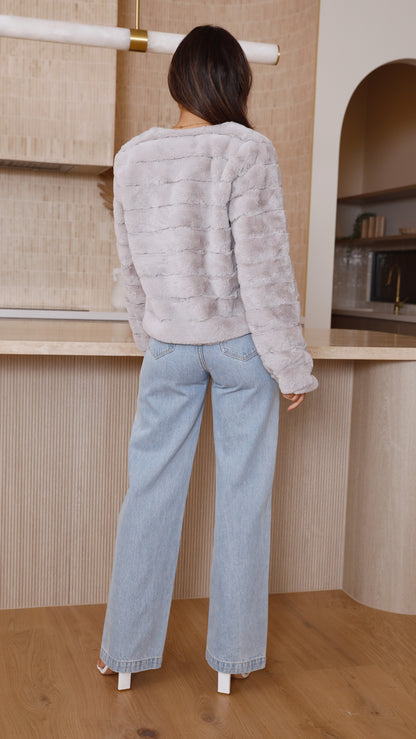 Nancy | Women's Cropped Faux Fur Jacket - Image 18