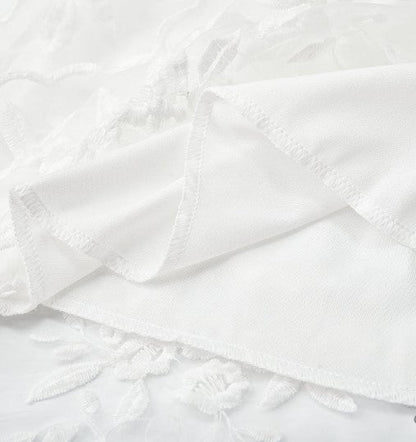 Naomi | Women's Elegant White Backless V-Neck Mini Summer Dress - Image 4