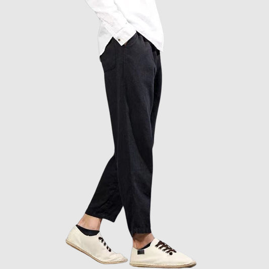 Christopher | Relaxed Fit Harbor Linen Pants for Casual Comfort - Image 1