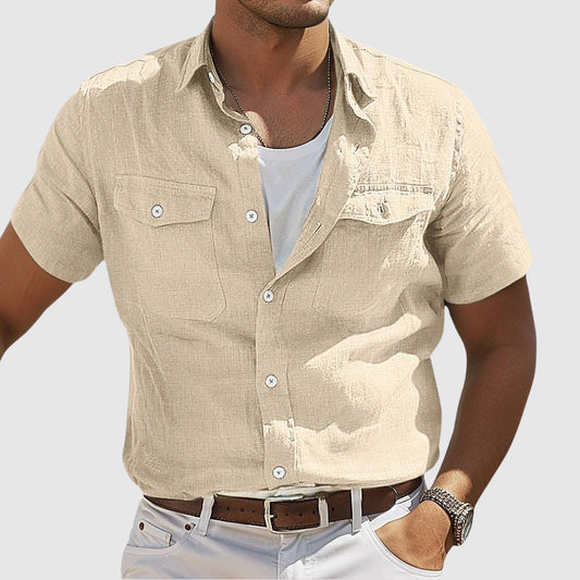 Keith | Relaxed Sunset Linen Shirt for Every Occasion - Image 1