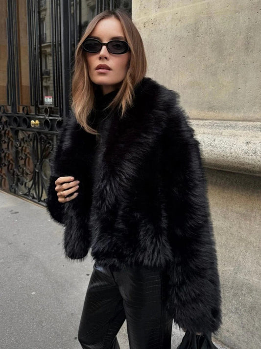 Pamela | Women's Oversized Faux Fur Coat - Image 1
