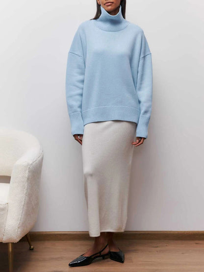 Colleen | Women's Oversized Turtleneck Sweater - Image 4