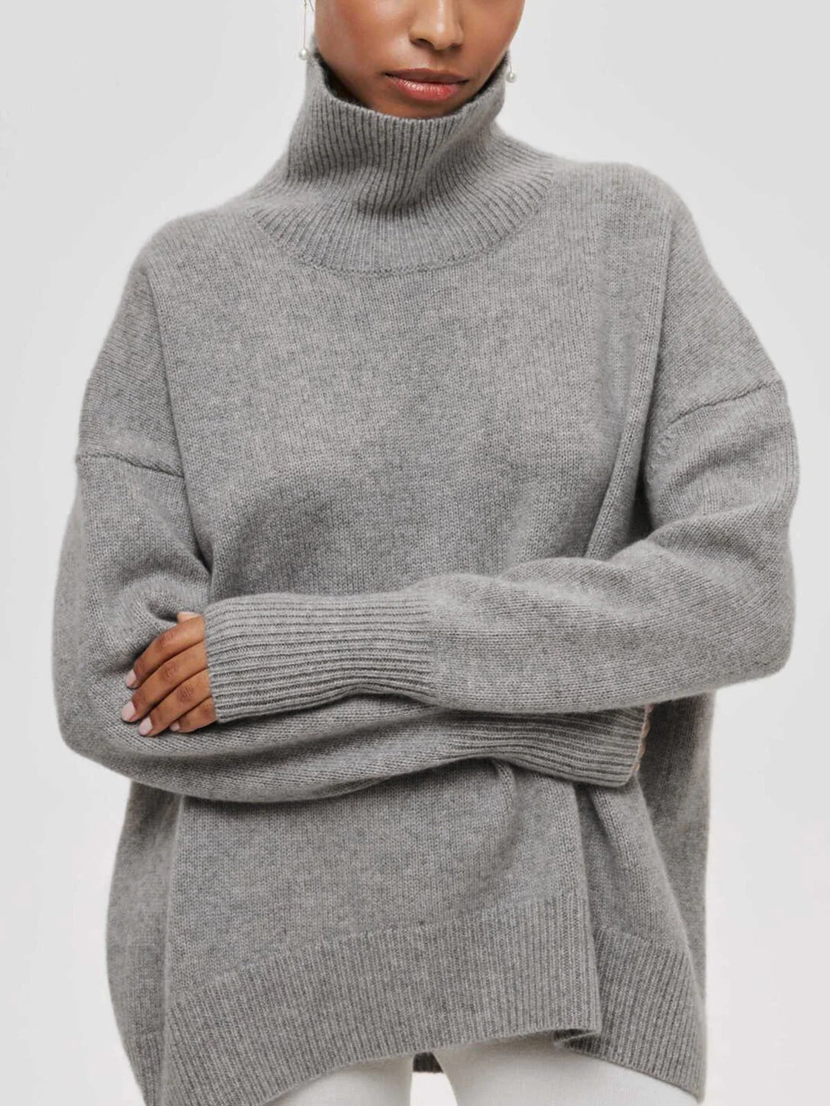 Colleen | Women's Oversized Turtleneck Sweater - Image 7