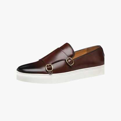 Jaden | Stylish Leather Buckle Loafers for Men - Image 1