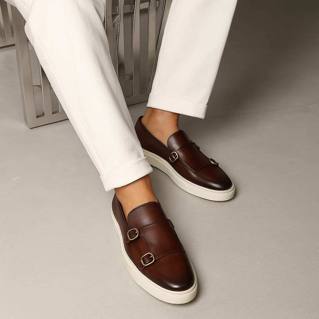 Jaden | Stylish Leather Buckle Loafers for Men - Image 3