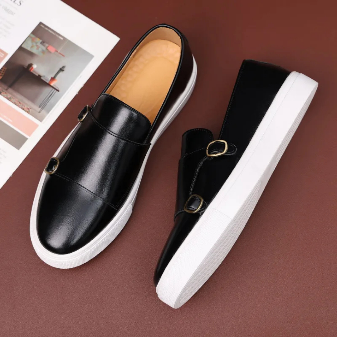 Jaden | Stylish Leather Buckle Loafers for Men - Image 4