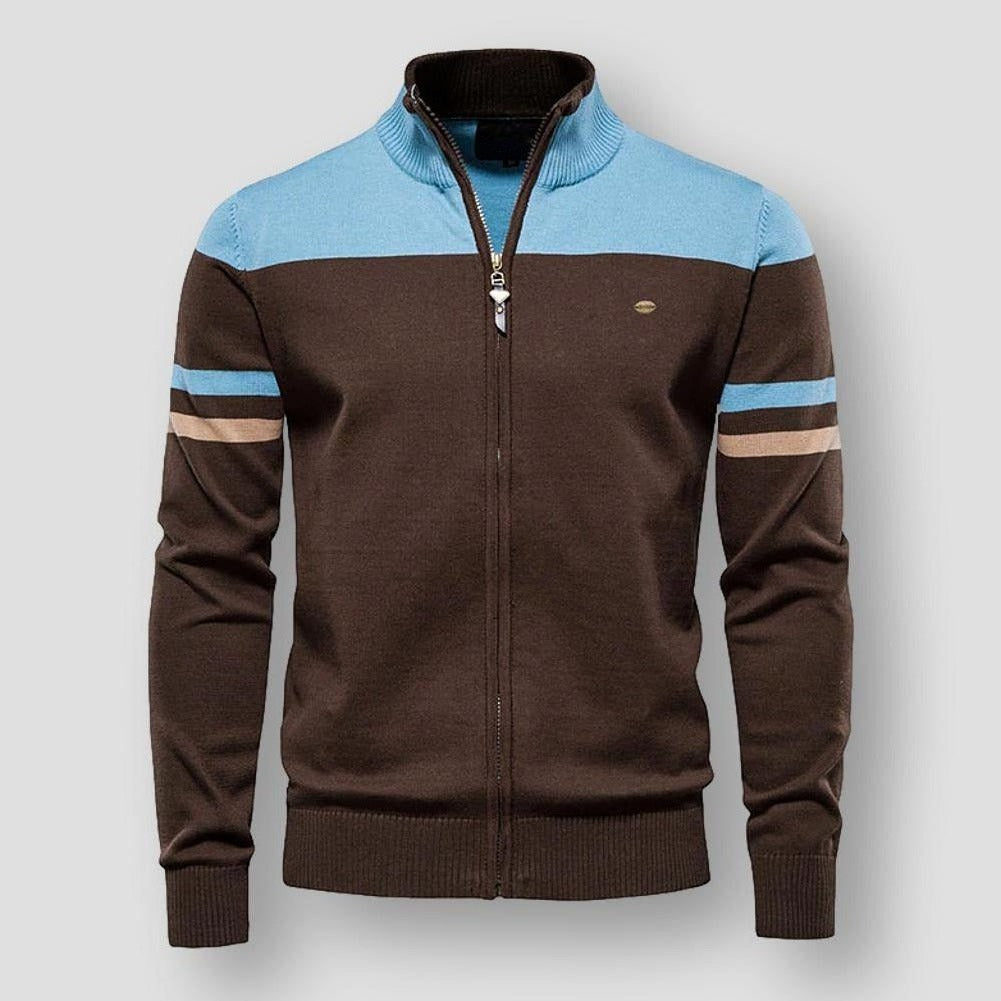Irving | Men's Zip-Up Color Block Jacket - Image 1
