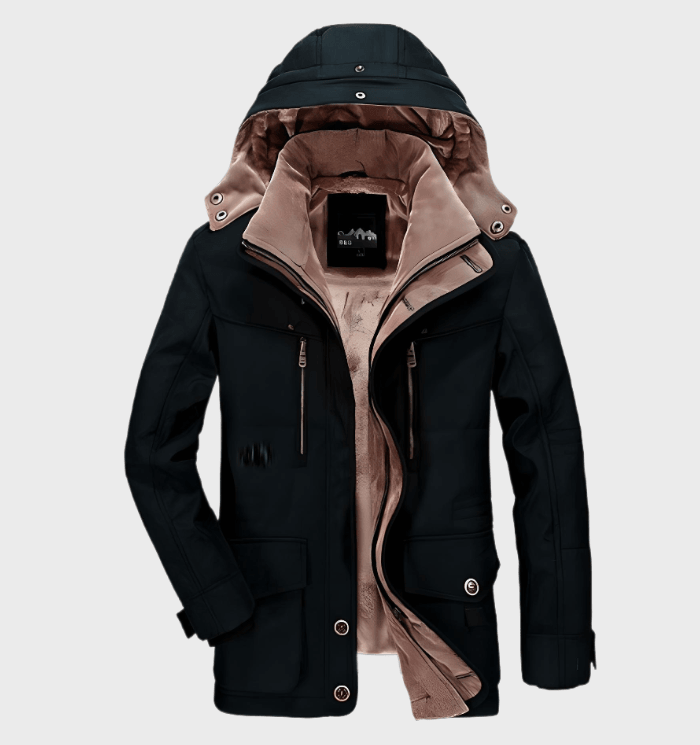 Andrew | Men's Hooded Parka Jacket - Image 3