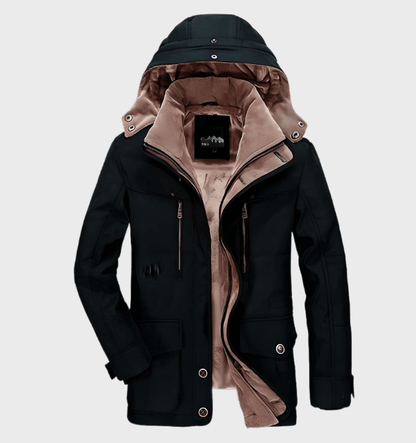 Andrew | Men's Hooded Parka Jacket - Image 3