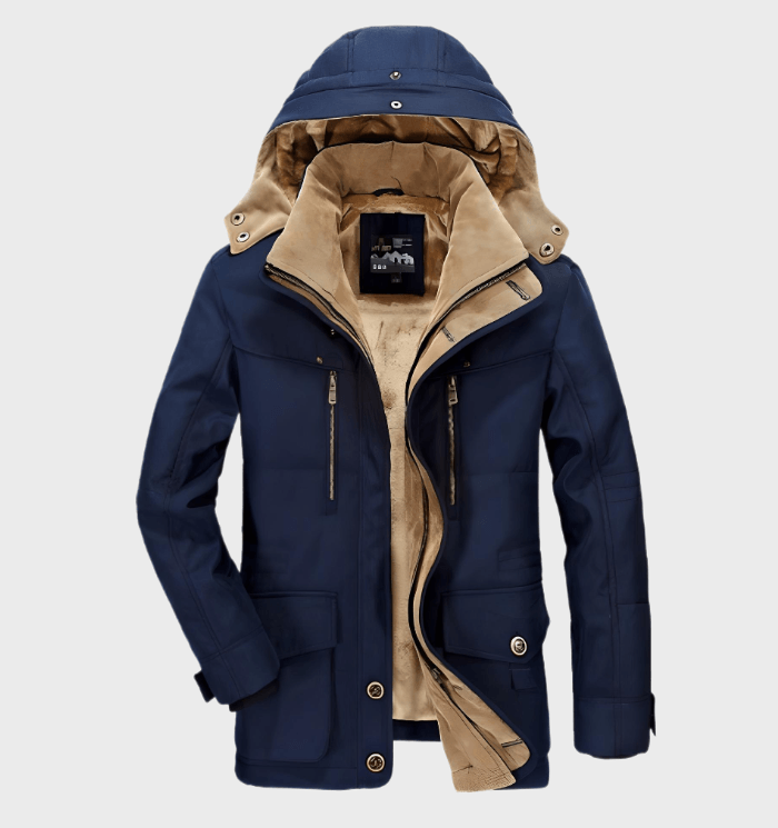 Andrew | Men's Hooded Parka Jacket - Image 4